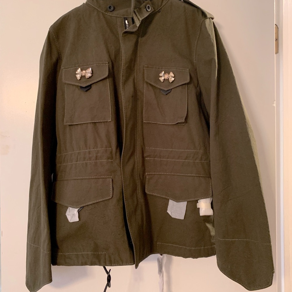 Coach Crystal Embellished Jacket